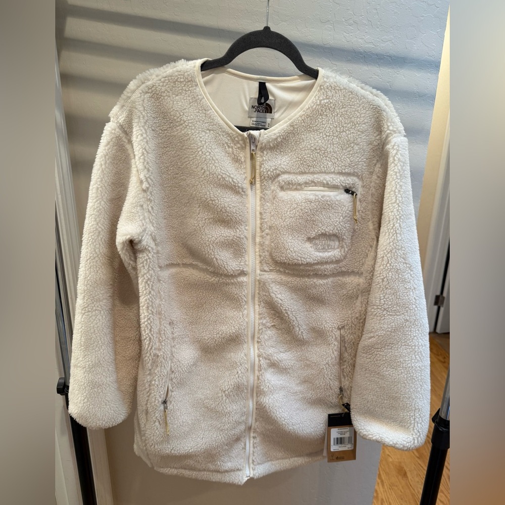 North Face Extreme Pile Coat - Gardenia White - Medium